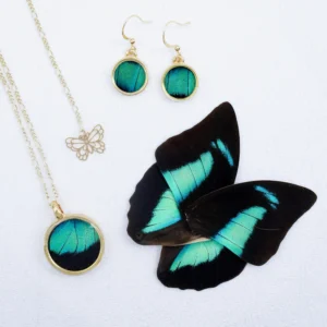 Set 3 Mariposa Esmeralda